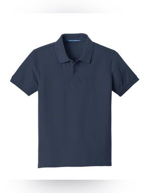 Port Authority Youth Short Sleeves Polo Navy